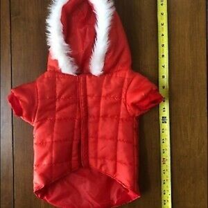Winter Dog Puffer Vest Jacket Coat Red Small Medium Breeds